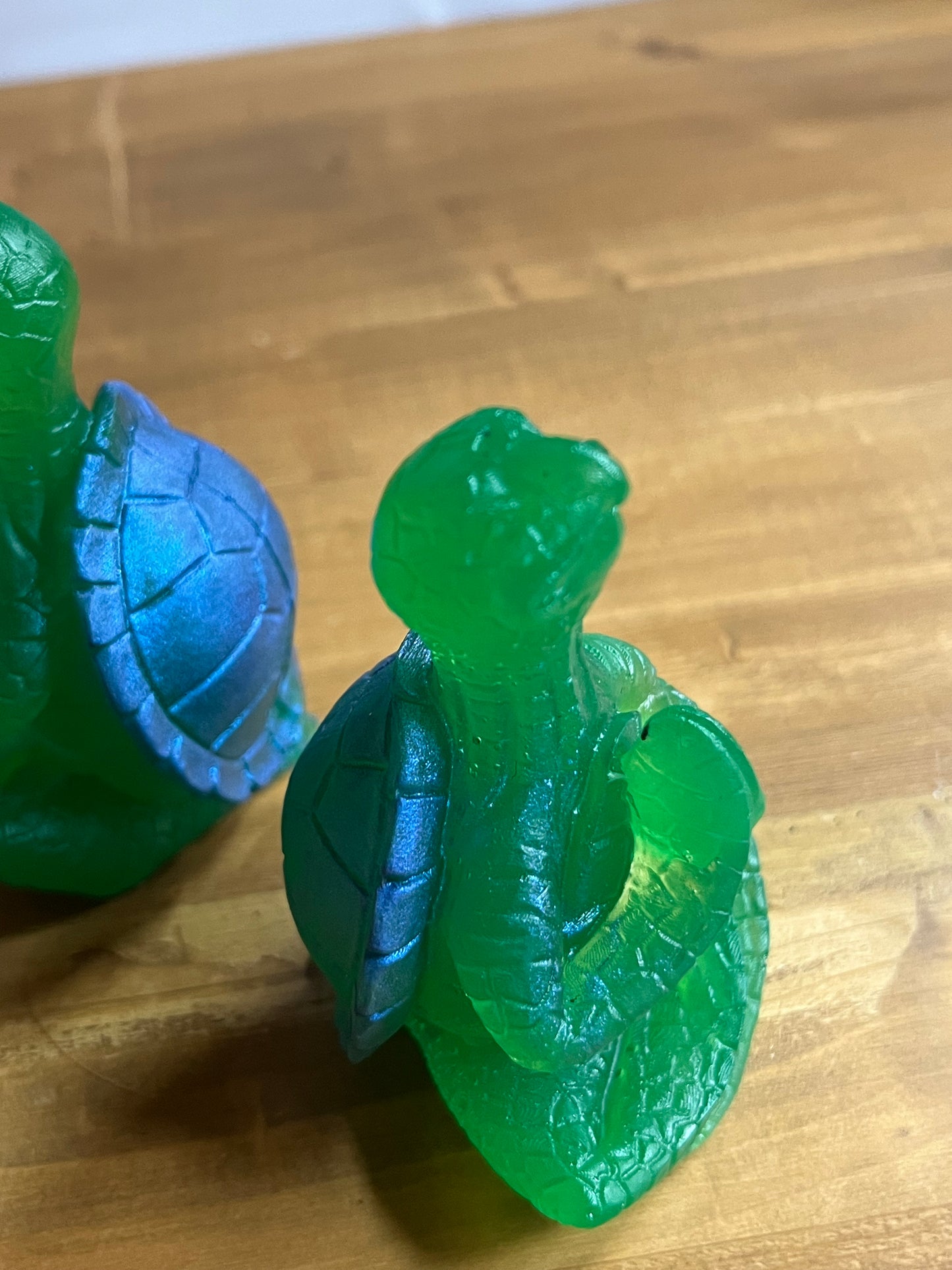 Green Resin Meditating Turtle, Stress Relief Meditation Aid, Calming Zen Buddy, Mindfulness Yoga Decor,