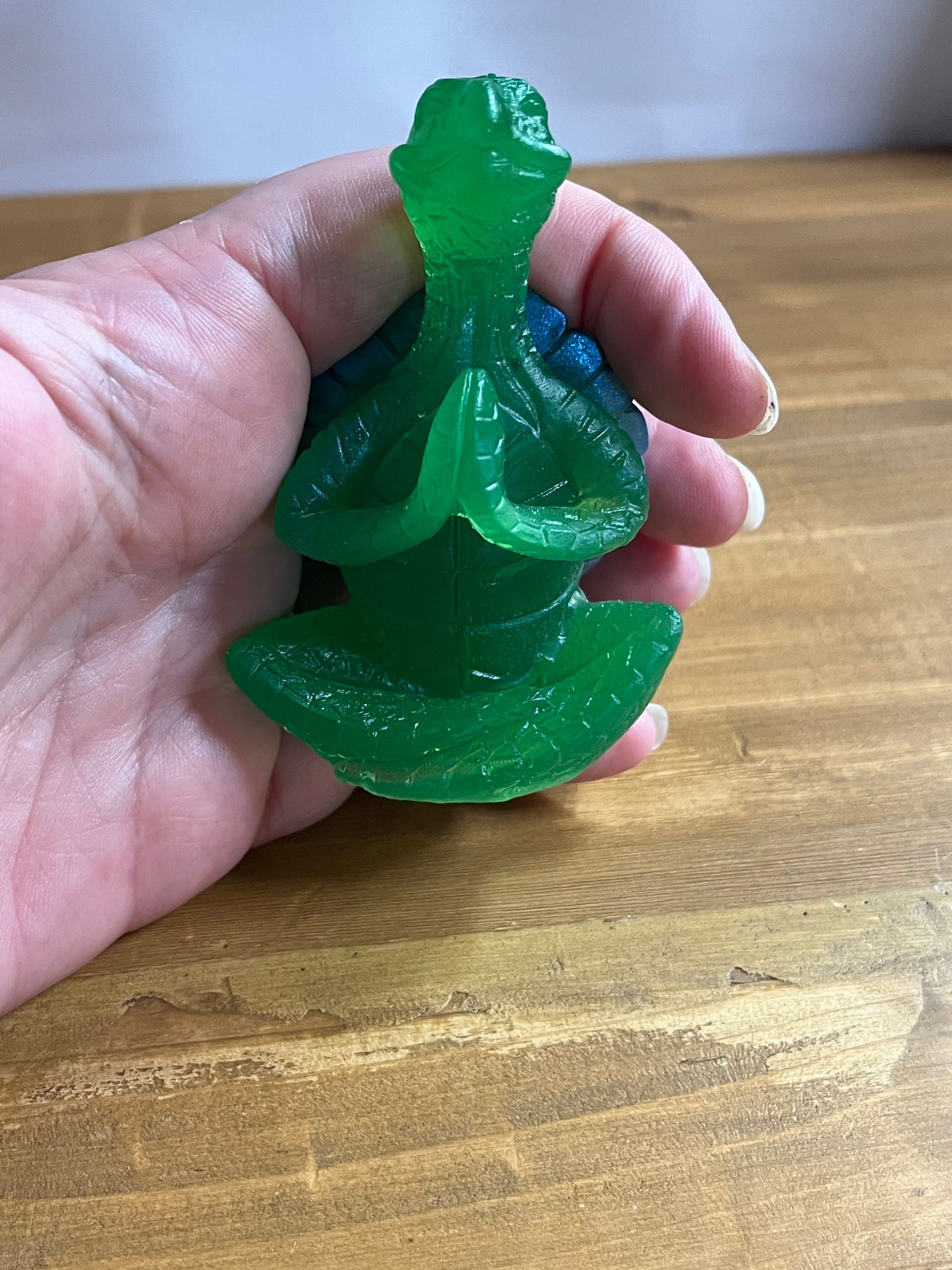 Green Resin Meditating Turtle, Stress Relief Meditation Aid, Calming Zen Buddy, Mindfulness Yoga Decor,