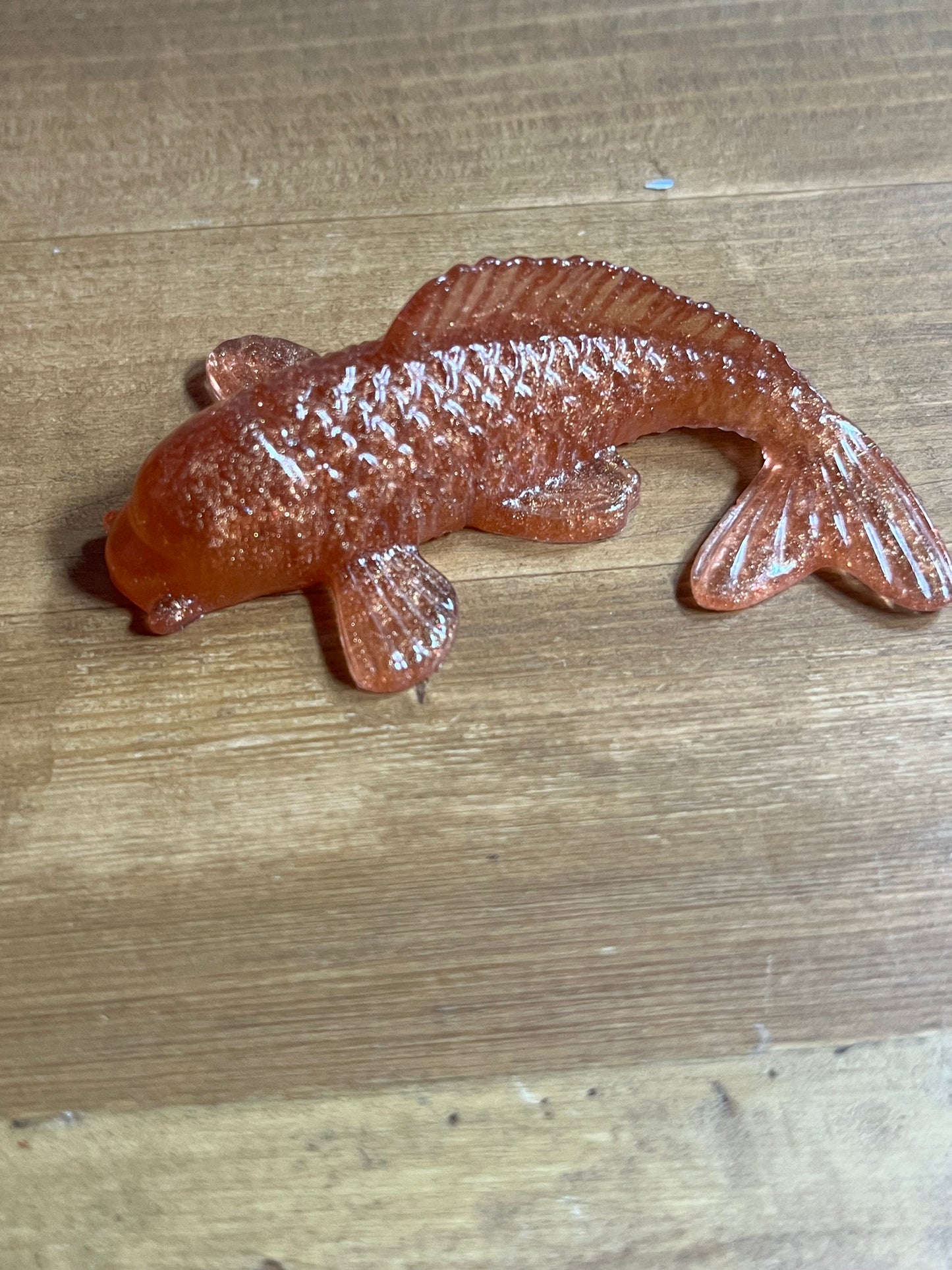 Gold Koi Resin fish figurine, gifts for anglers, Pocket Pets Collection