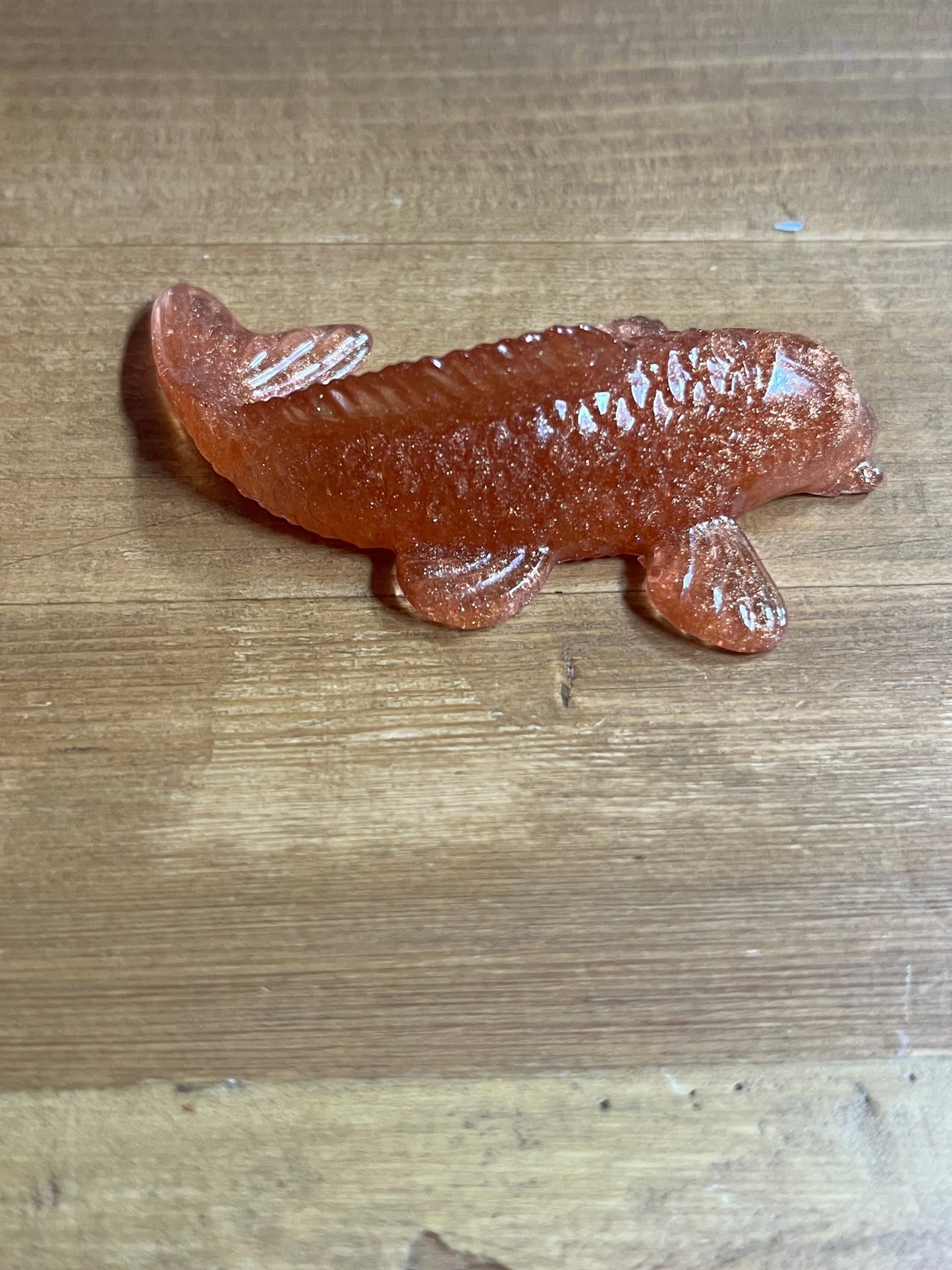 Gold Koi Resin fish figurine, gifts for anglers, Pocket Pets Collection