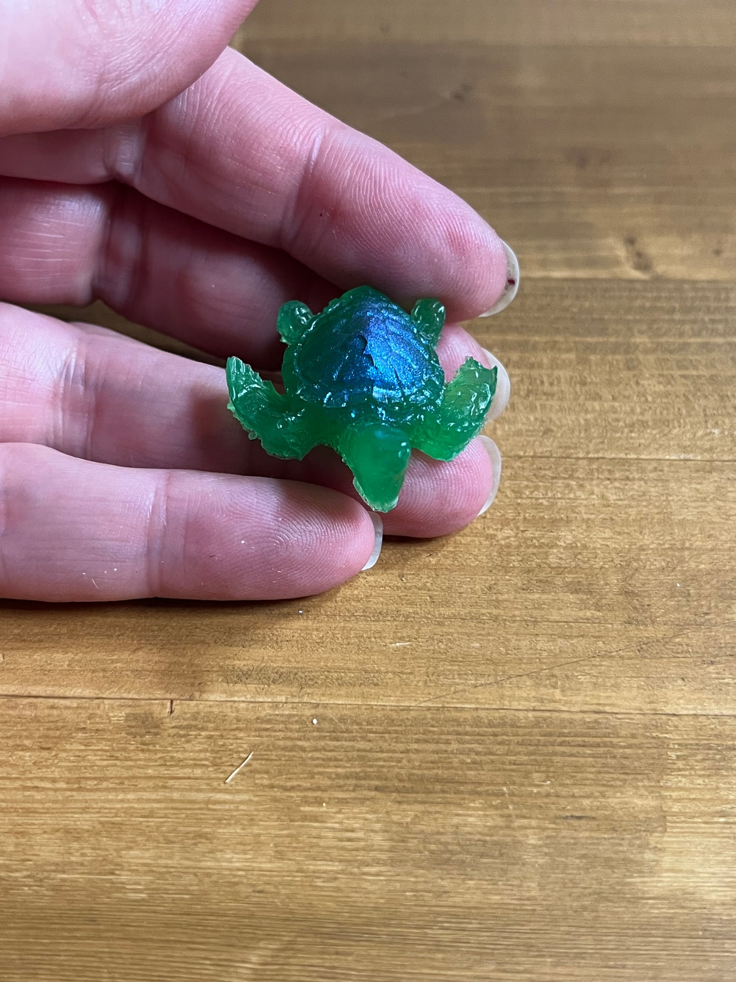 Tiny Resin Turtle Figurine | Handmade Pocket Pet | Collectible Gift for animal Lovers | Desk Buddy